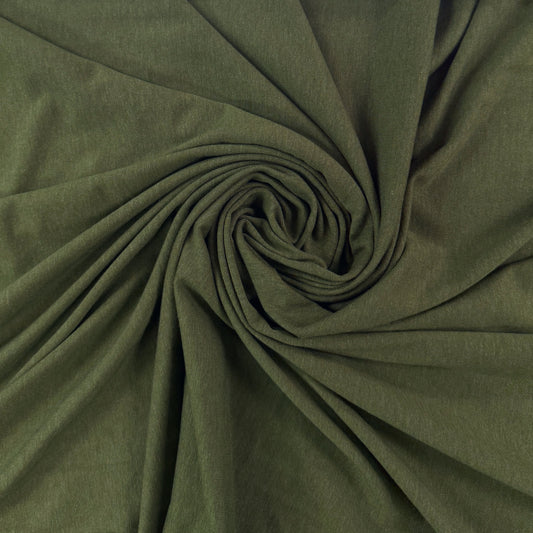 TENCEL™ Lyocell Organic Cotton Spandex Jersey - Moss