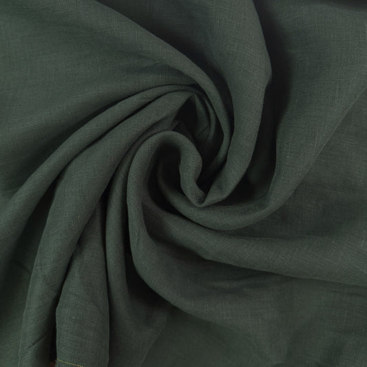 Sandwashed 100% Linen - Pine