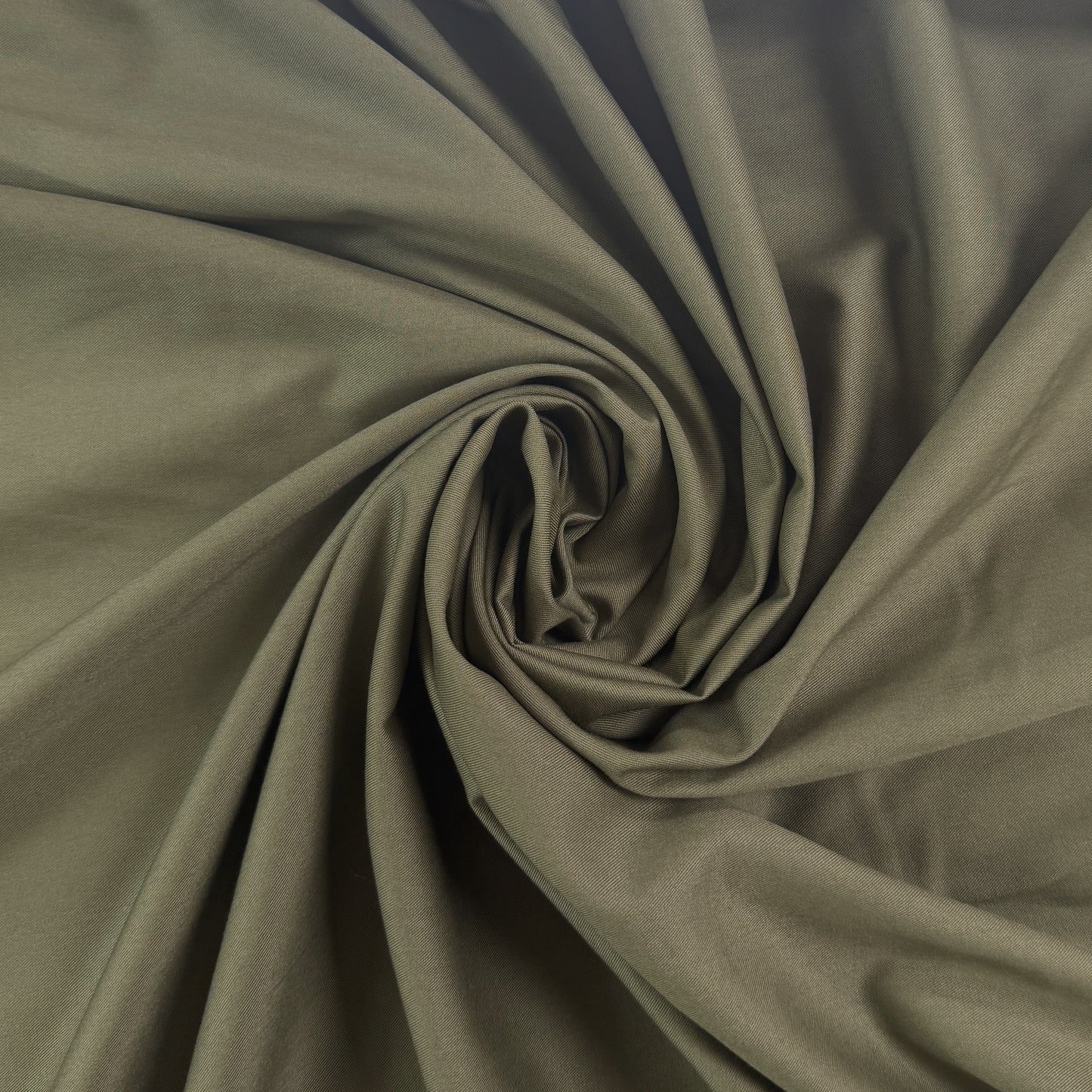 Cotton Tencel™ Lyocell Twill  - Army Green  - Deadstock