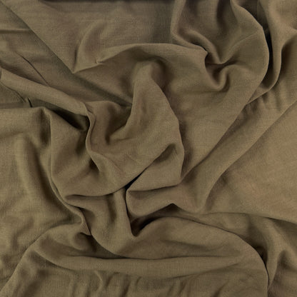 Silky Linen Viscose Noil - Mushroom