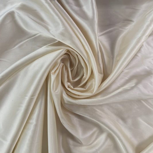 Silky Acetate - Ivory - Deadstock