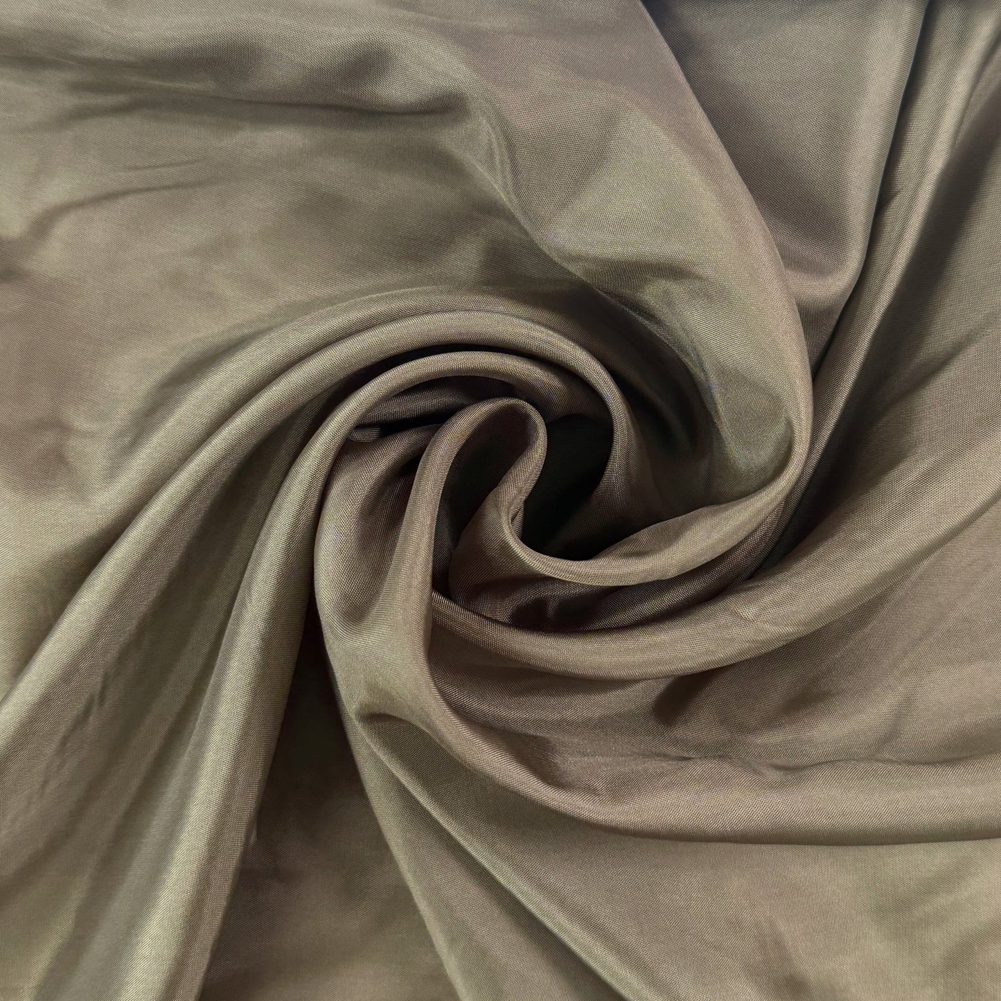 Silky Acetate Lining - Khaki - Deadstock