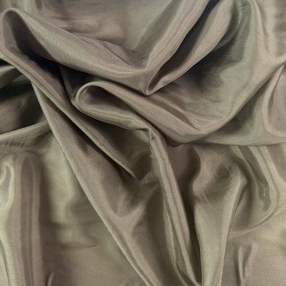 Silky Acetate Lining - Khaki - Deadstock