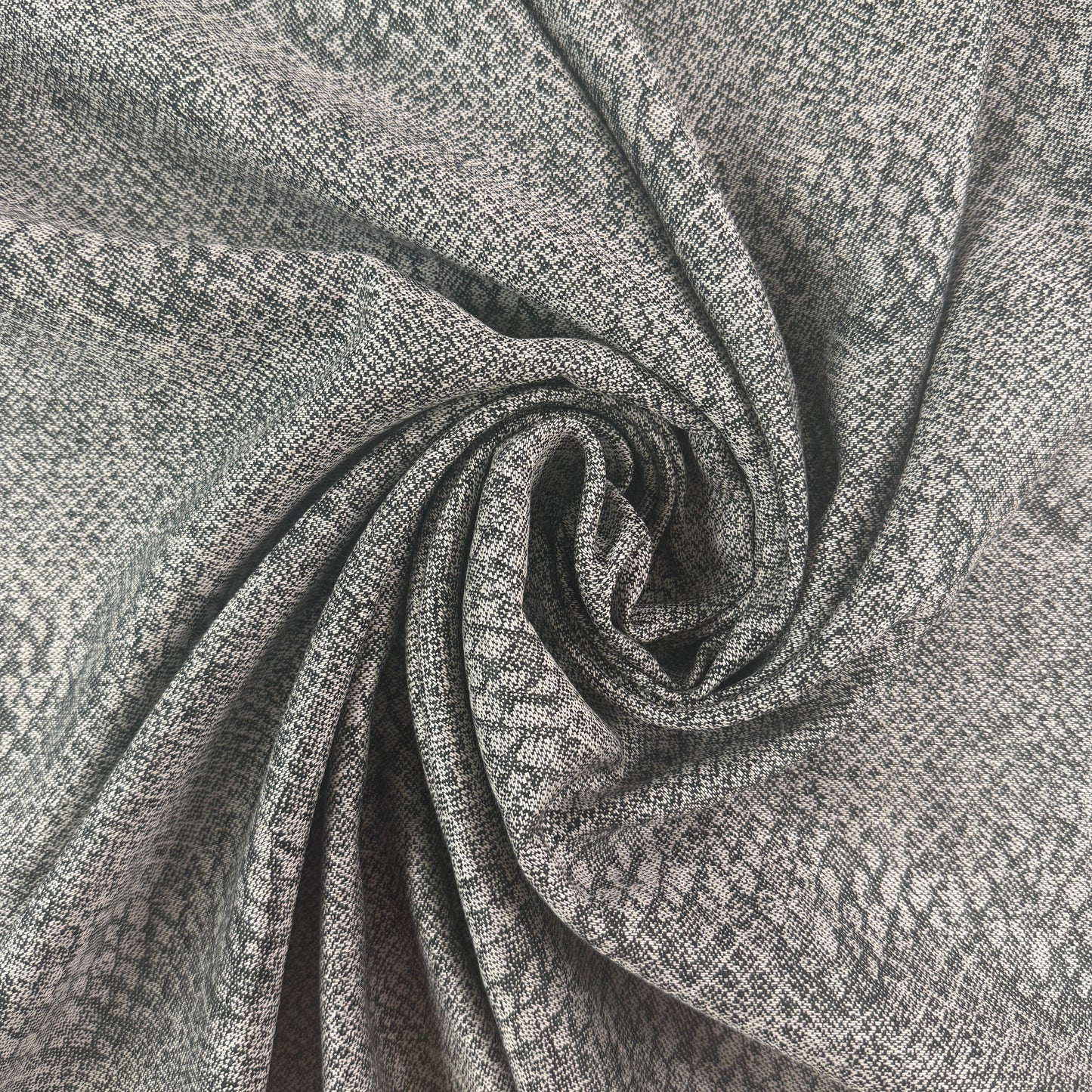 European Linen Jacquard - Black Snake  - 57-58"