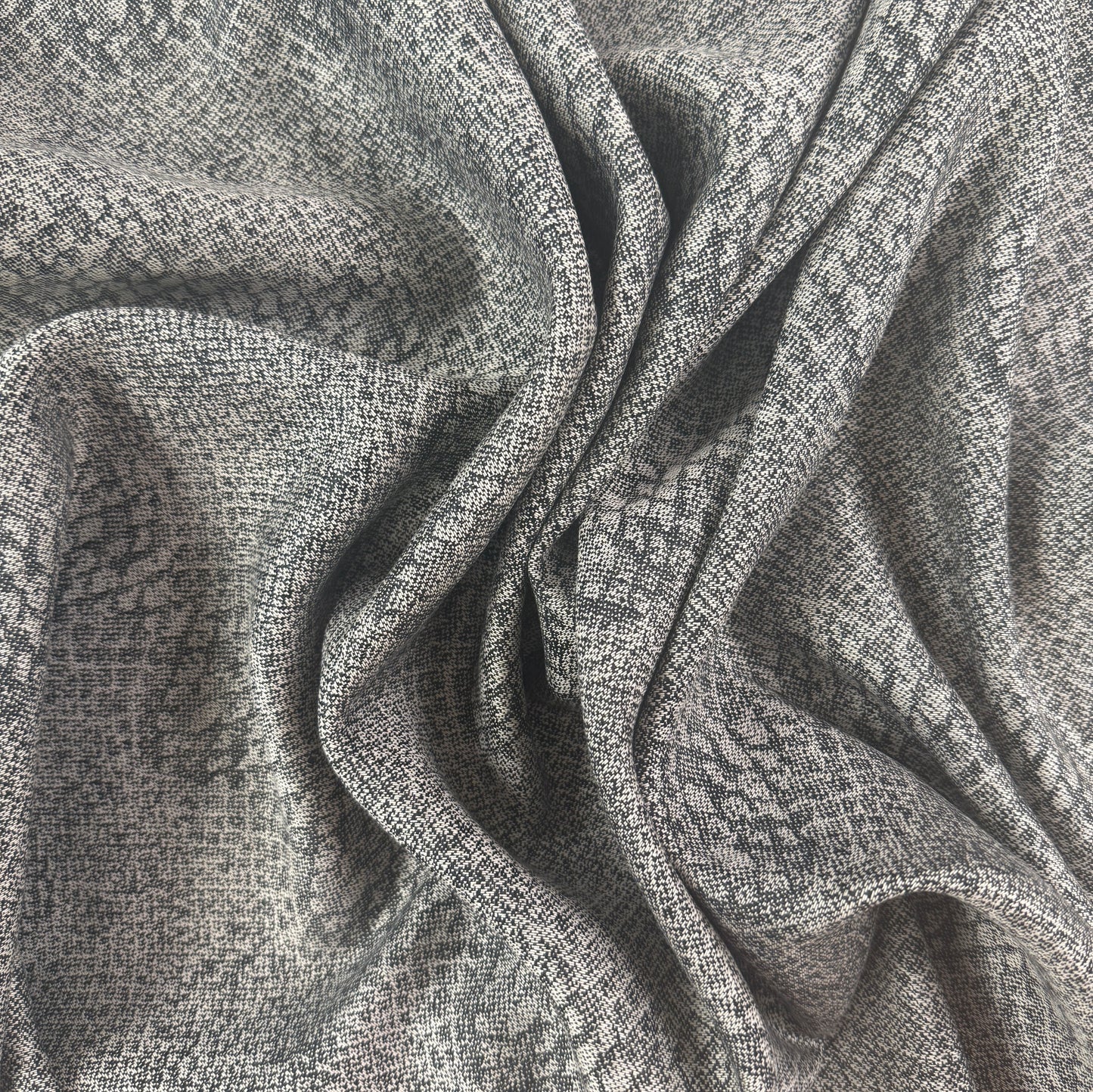 European Linen Jacquard - Black Snake  - 57-58"