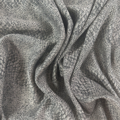 European Linen Jacquard - Black Snake  - 57-58"
