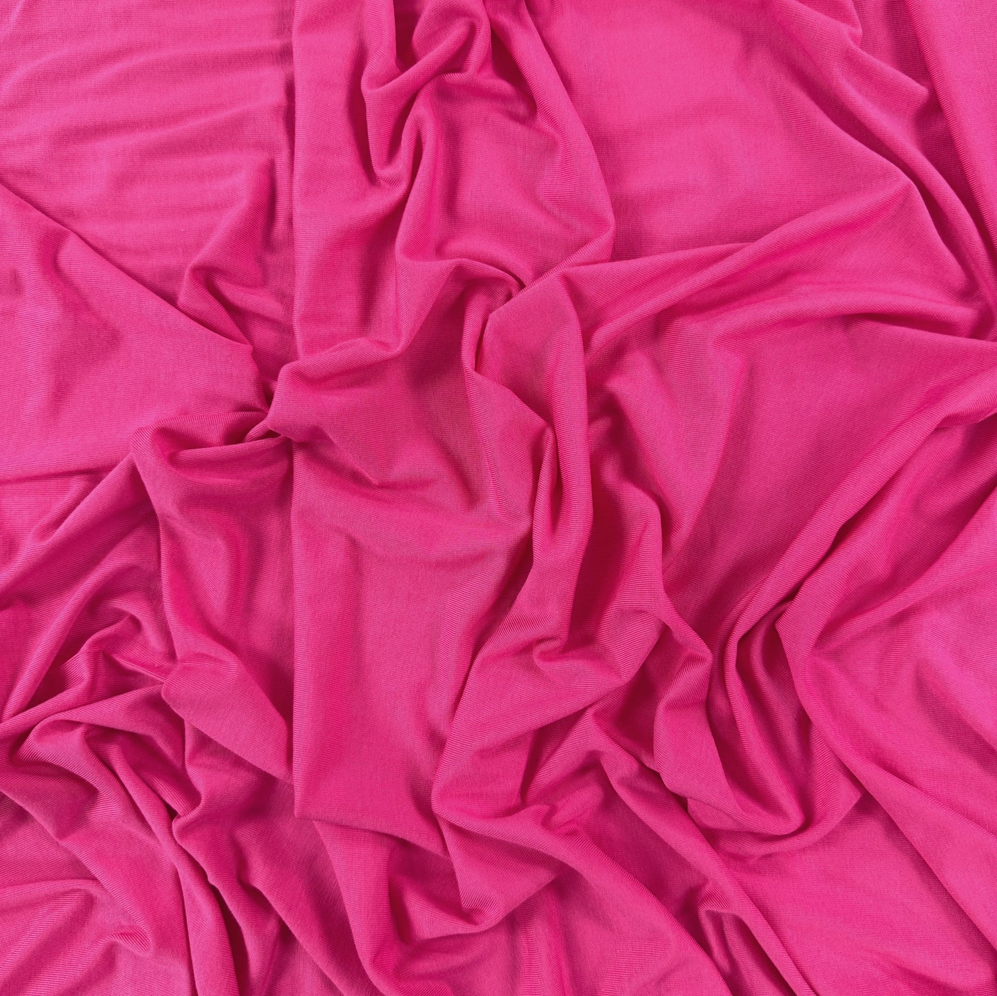 Bamboo Stretch Jersey Knit - Fuchsia Pink - UPF50 - Deadstock - 250gsm