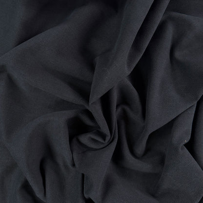 Heavy Brushed Cotton Twill - Darkest Navy  - Deadstock - 10oz