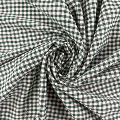 Organic Yarn Dyed Cotton - Pine Gingham