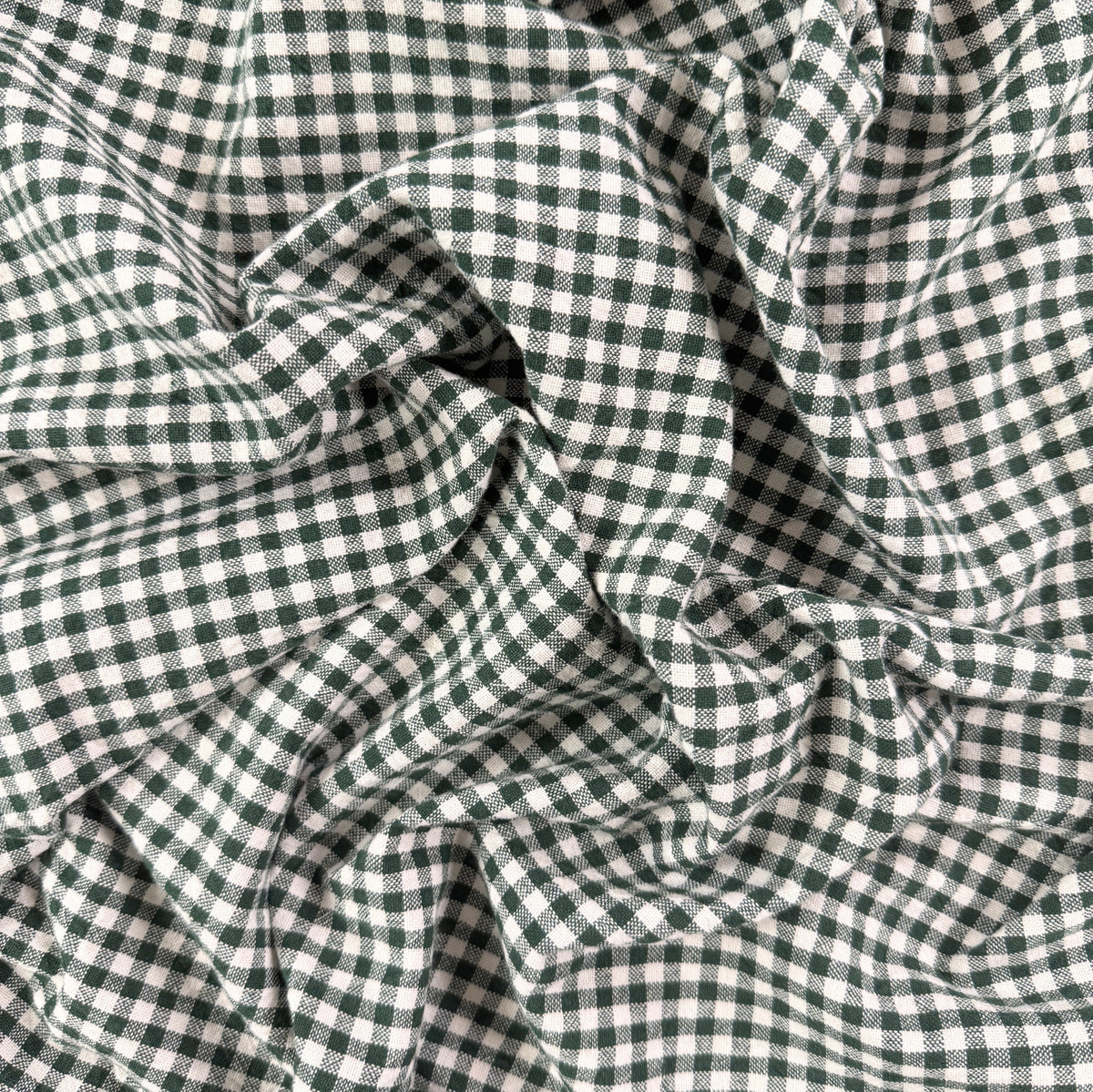 Organic Yarn Dyed Cotton - Pine Gingham