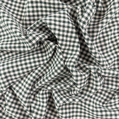 Organic Yarn Dyed Cotton - Pine Gingham
