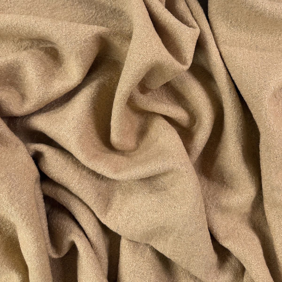 Wool & Viscose Coating - Cashew