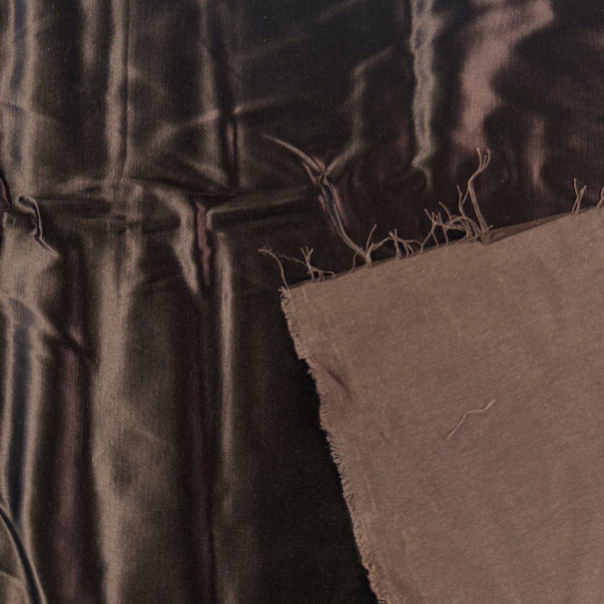 Kasha Lining Acetate/Cotton  - Walnut - Deadstock