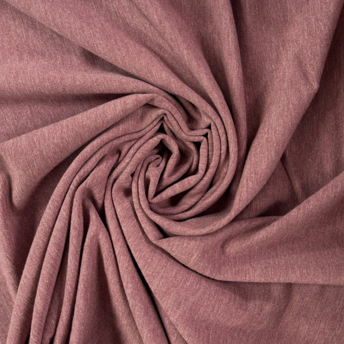 Bamboo Cotton French Terry - Heathered Rose Brown