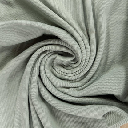 Bamboo Cotton 2×2 Rib - Sage