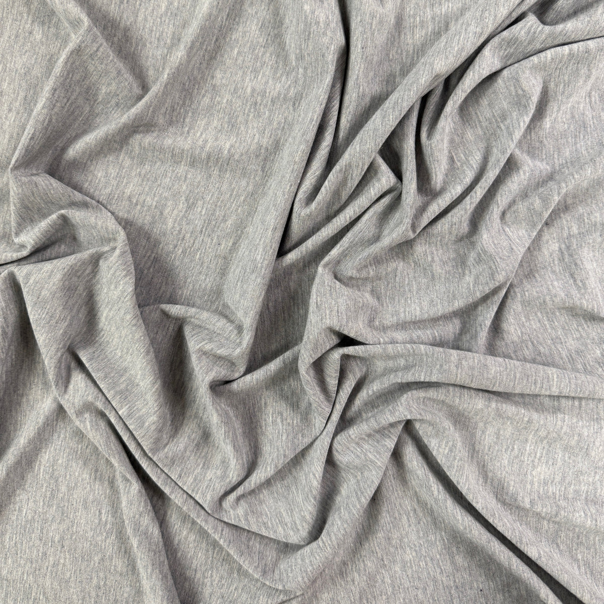 Bamboo Merino Jersey - Light Heathered Grey