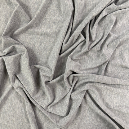 Bamboo Merino Jersey - Light Heathered Grey
