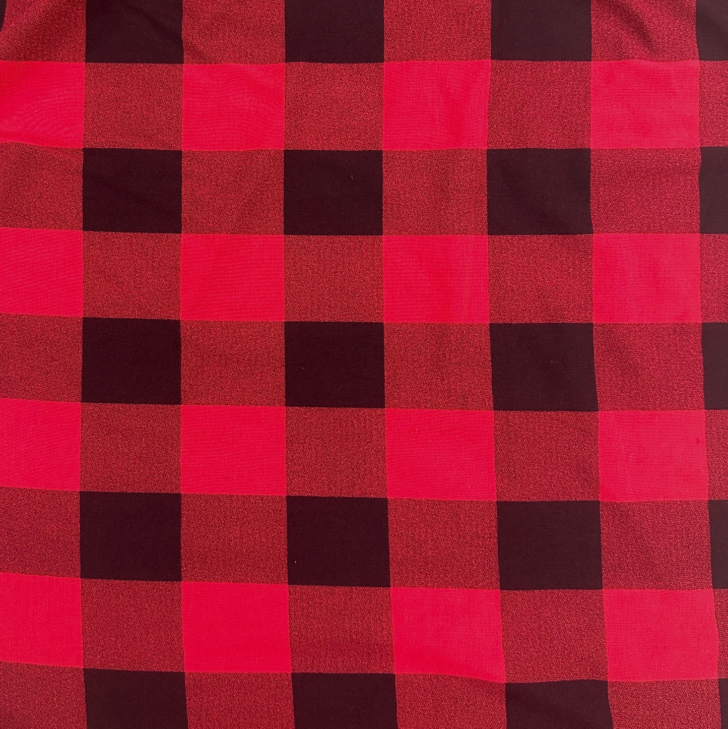 Bamboo Jersey - Red Buffalo Plaid