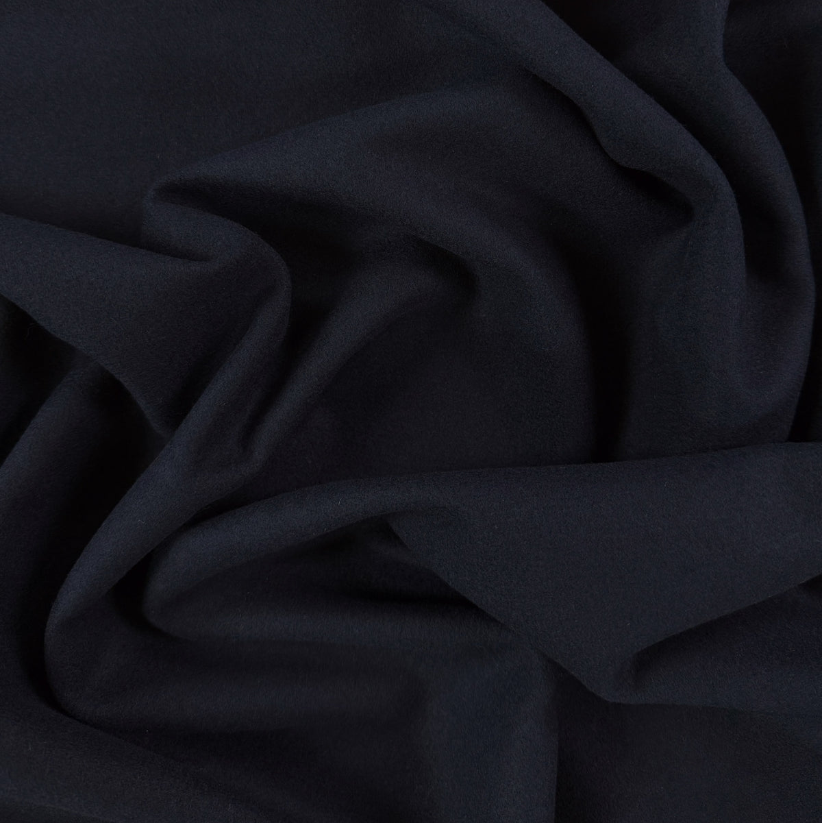 Wool Melton Coating - Dark Navy - Deadstock