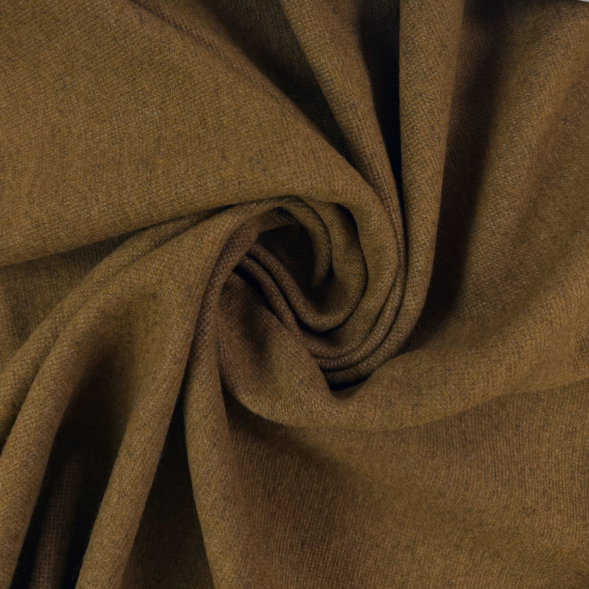 Heavy Merino Wool Knit - Dark Golden Brown - Deadstock