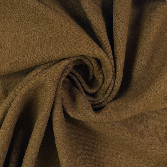 Heavy Merino Wool Knit - Dark Golden Brown - Deadstock