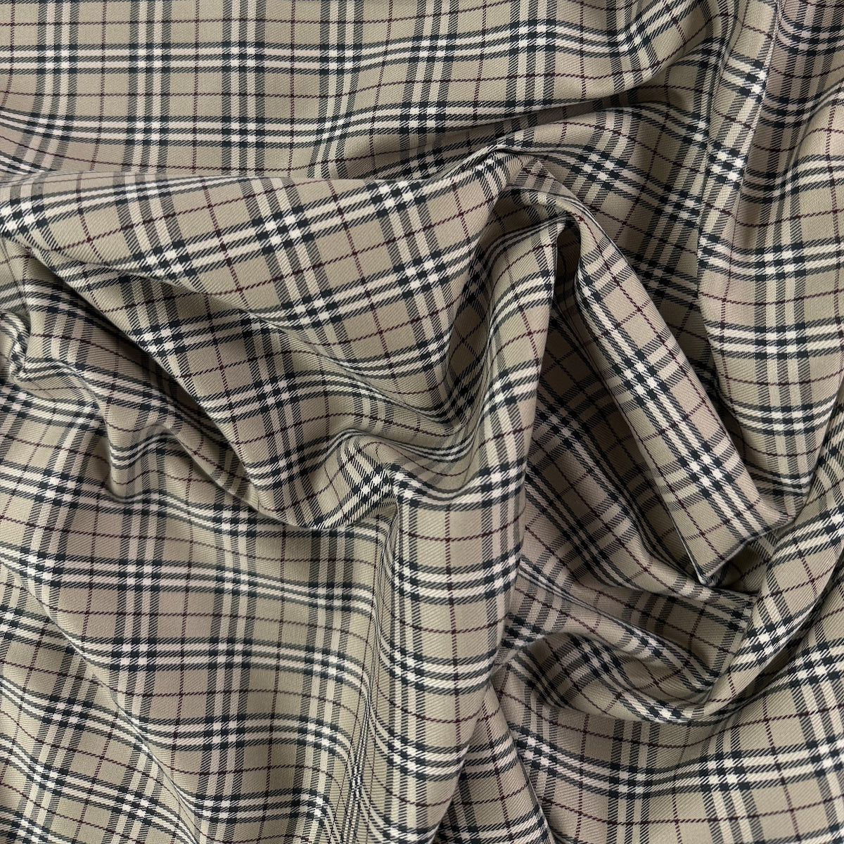 Burberry Style Yarn Dyed Cotton Twill - Deadstock Fabric