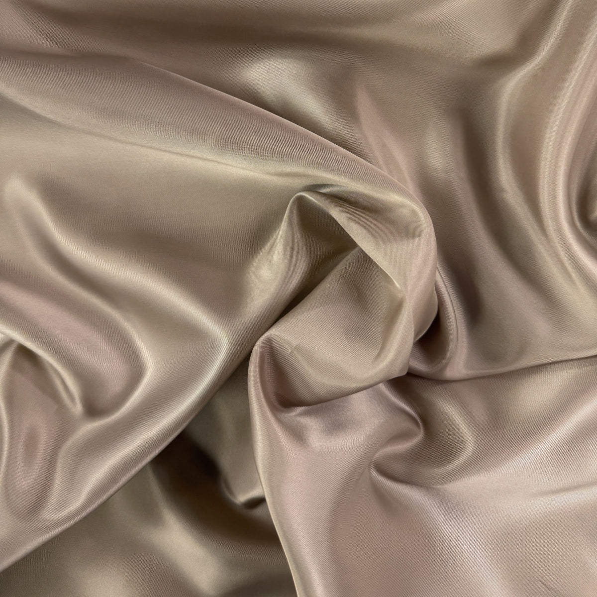 Cupro Bemberg - Taupe - Designer Deadstock