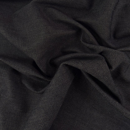 Stretch Cotton Denim - Black - Alexander Wang - Designer Deadstock - 11.5oz