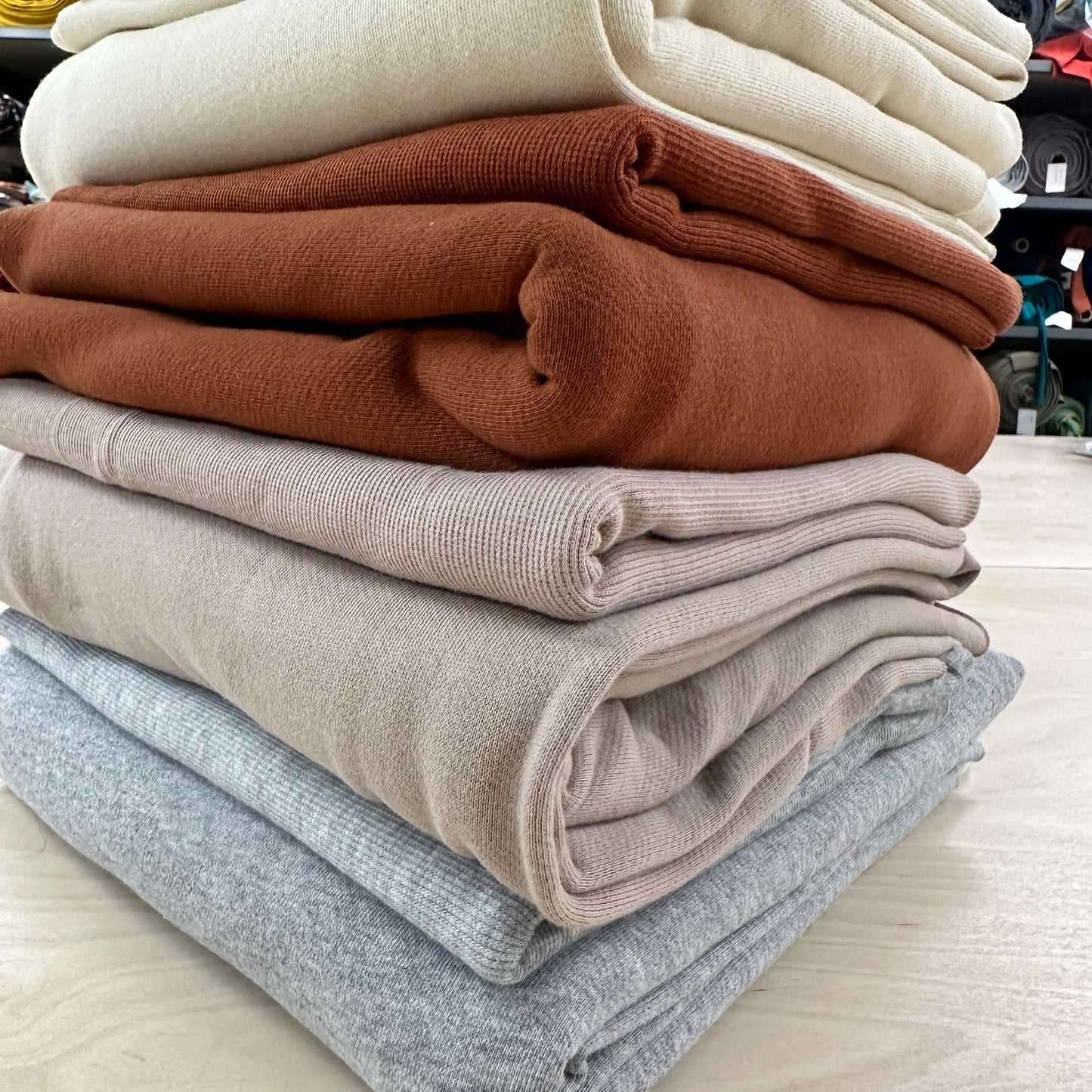 Organic Cotton Twill Face Fleece Knit - Allspice