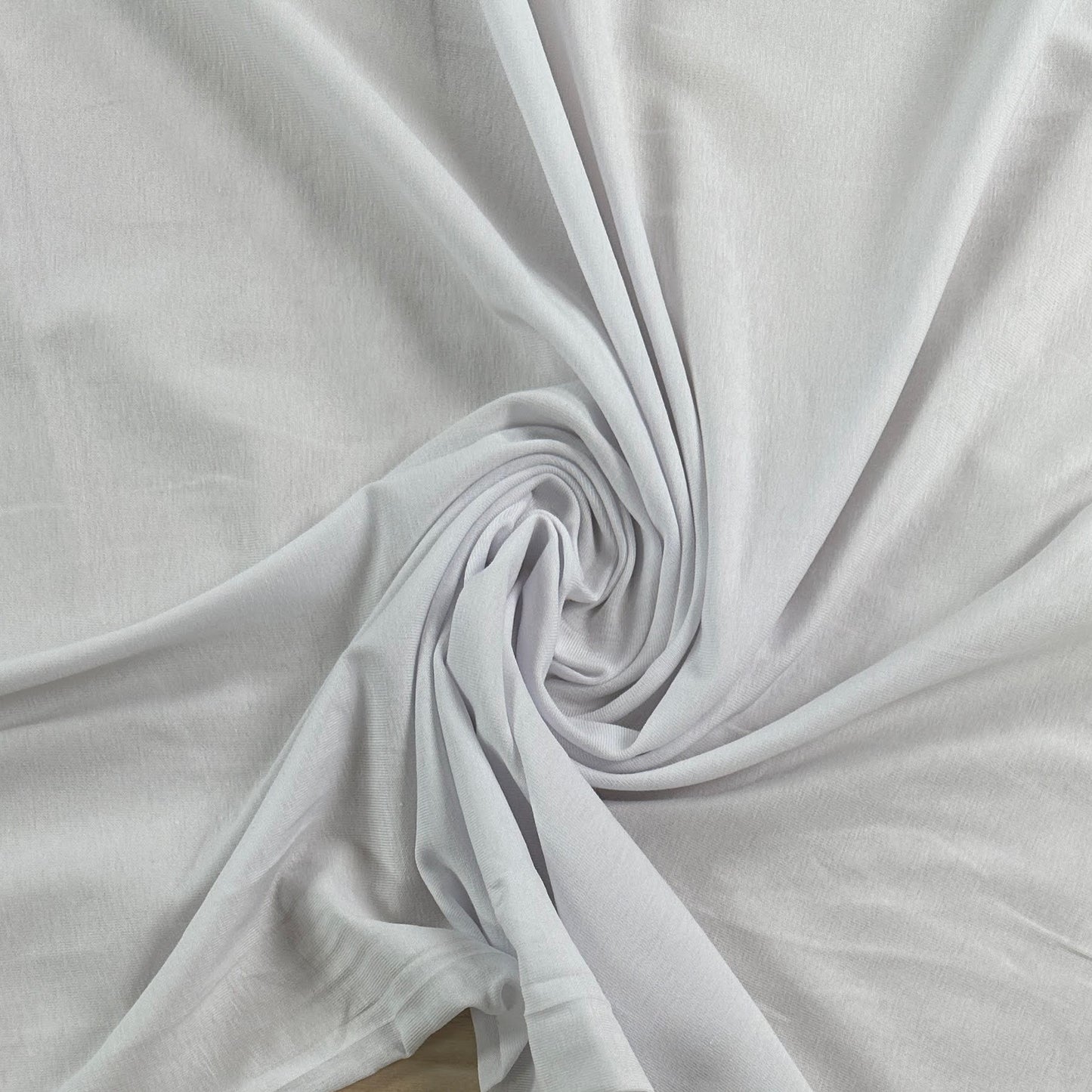 Organic Cotton Spandex Jersey - White