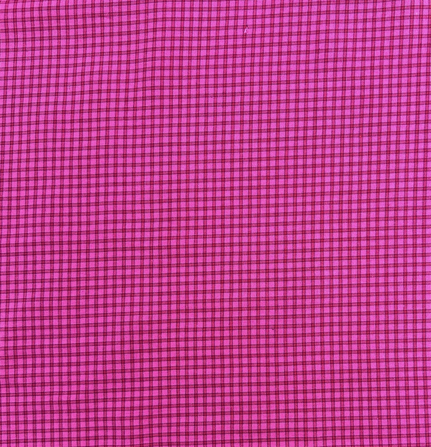 Warp & Weft Premium Cotton Yarn Dye - Gingham - Bright Pink