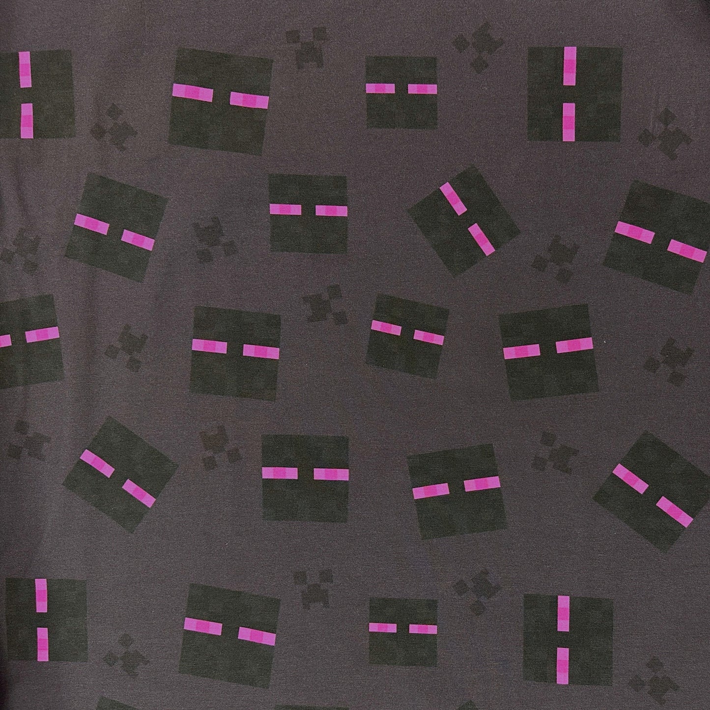 Minecraft - Charcoal  - Jersey Knit