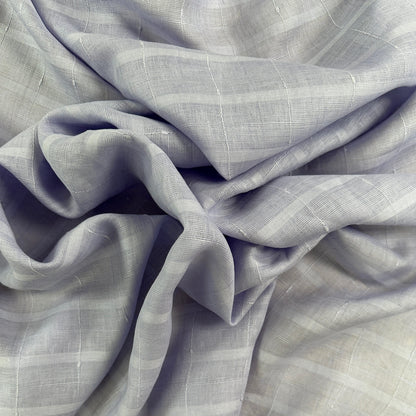 European Linen Plaid - Light Purple Check - 60"