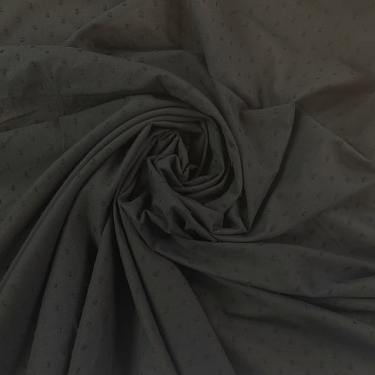 Black - Dotted Swiss Cotton