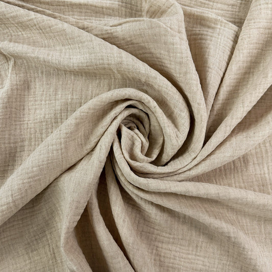 29" Remnant - Natural - Cotton & Linen Double Gauze
