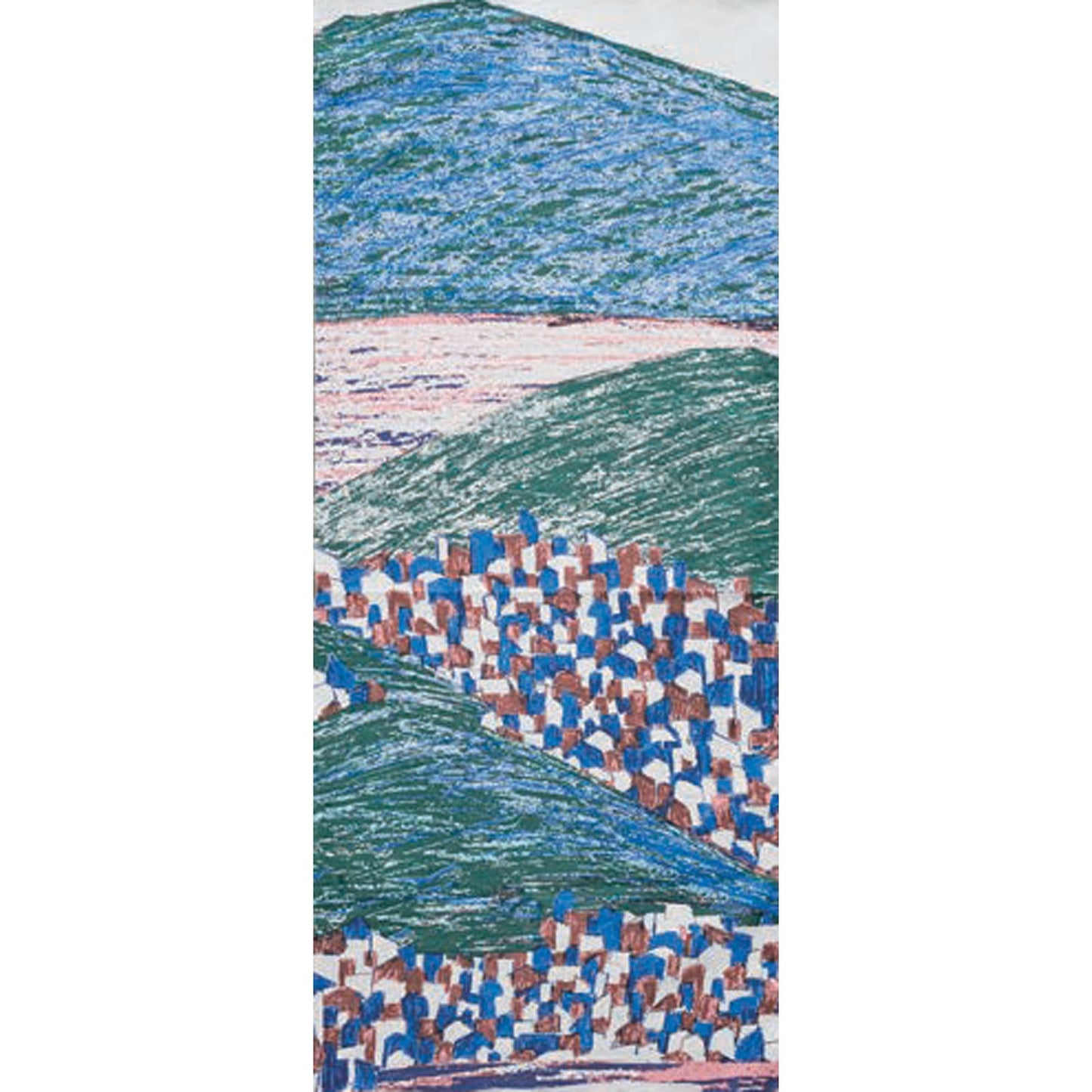 Keshiki - Lake & City - 2A - Cotton Viyella Twill Fabric