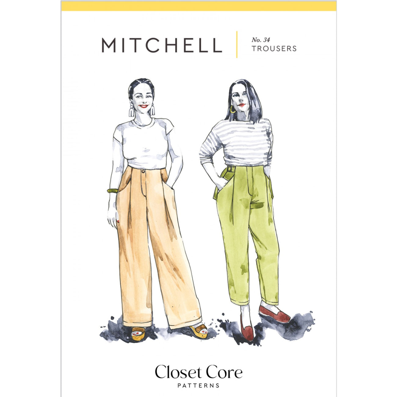 Mitchell Pants and Trousers - By Closet Core Patterns