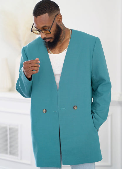 Simplicity -  Unisex Blazer by Mimi G Style - XS - XXL