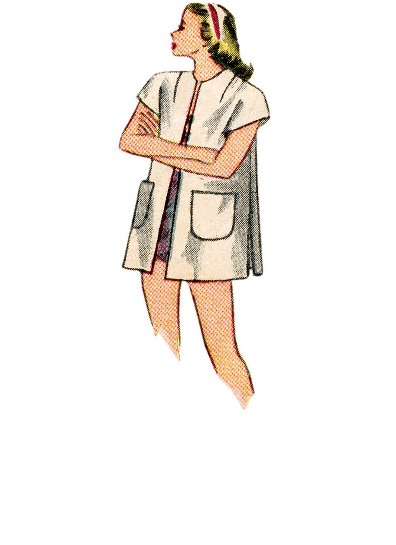 Simplicity - 1940s Misses' Vintage Bikini Top, Shorts, Wrap, Skirt and Coat