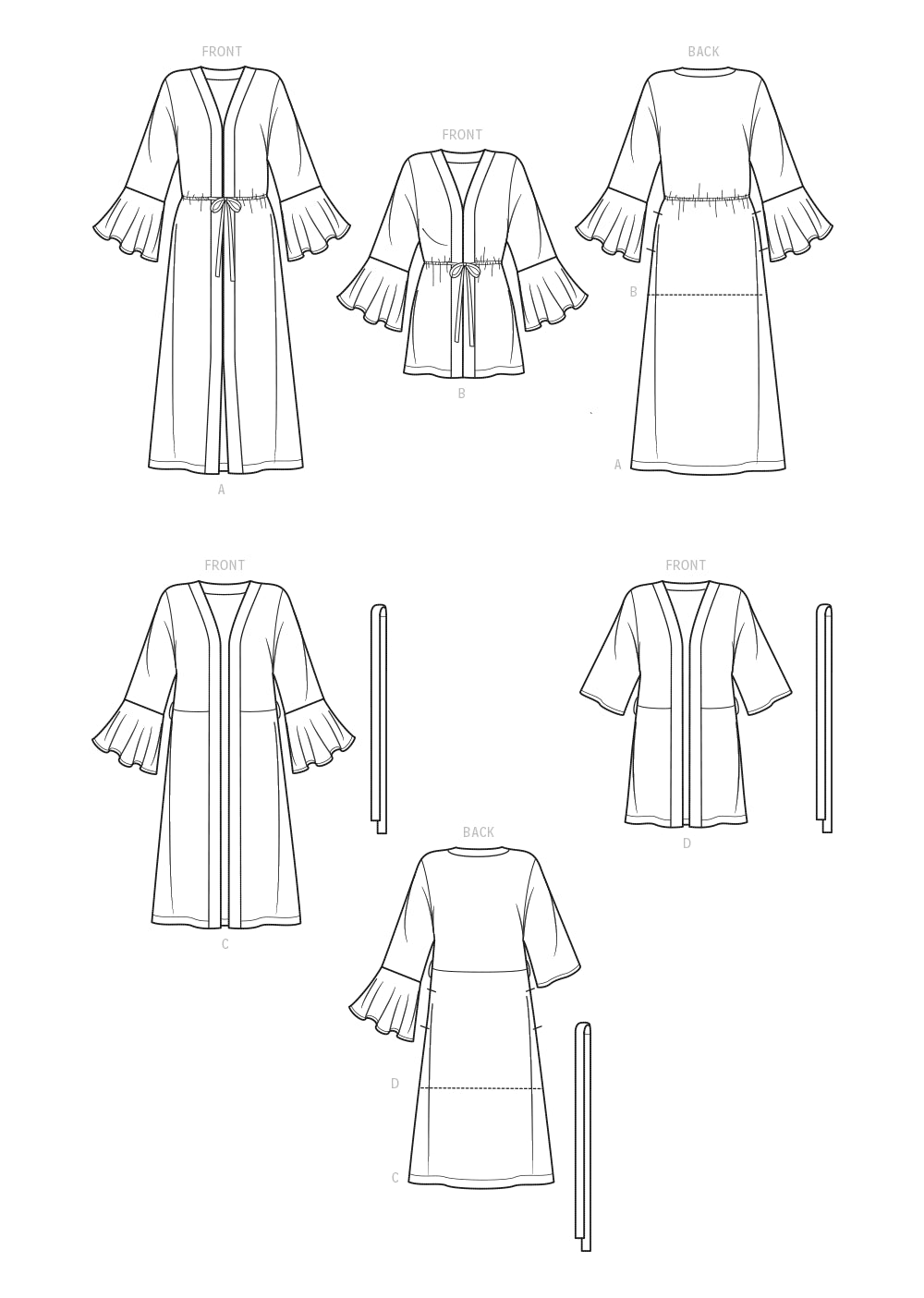 Simplicity - Misses' Caftan & Wrap Sewing Pattern