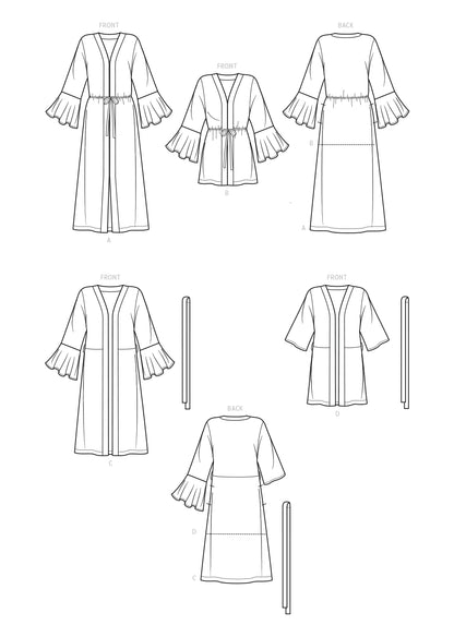 Simplicity - Misses' Caftan & Wrap Sewing Pattern