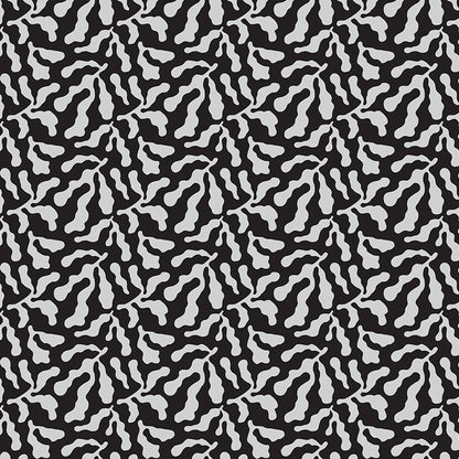 Seaweed - Black - Reef Life by Wee Gallery - Cotton Fabric