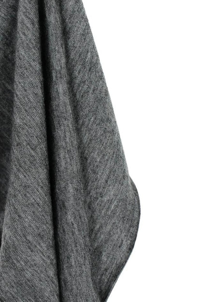 Merino TENCEL™ Lyocell Lightweight Jersey - Heathered Charcoal