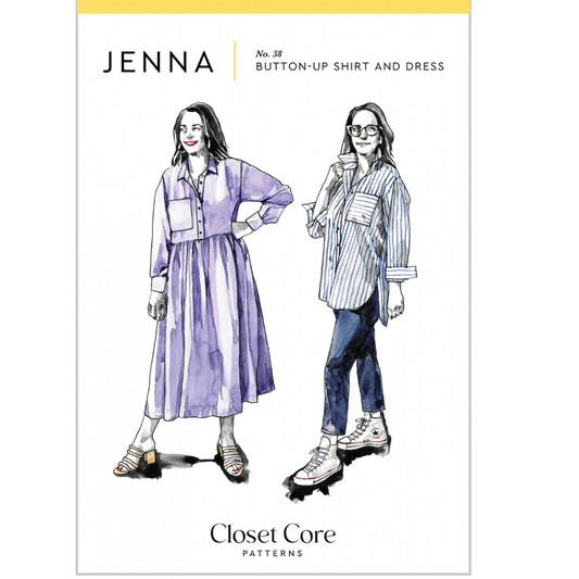 Jenna Button Up Shirt & Dress - By Closet Core Patterns