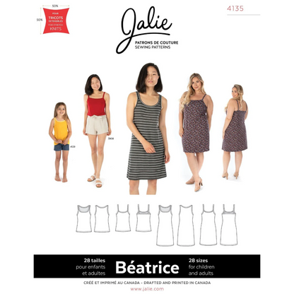 Jalie - 4135 - BEATRICE Tank and Dresses