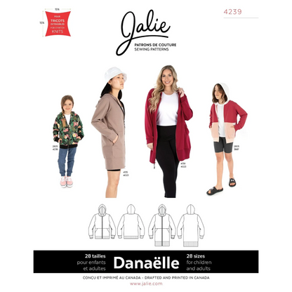 Jalie - 4239 -DANAËLLE Zip-front Hoodie