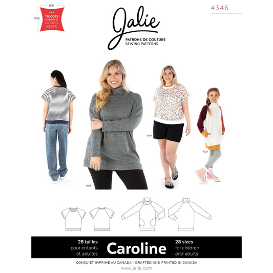 Jalie - 434- Caroline Raglan Tee & Tunic