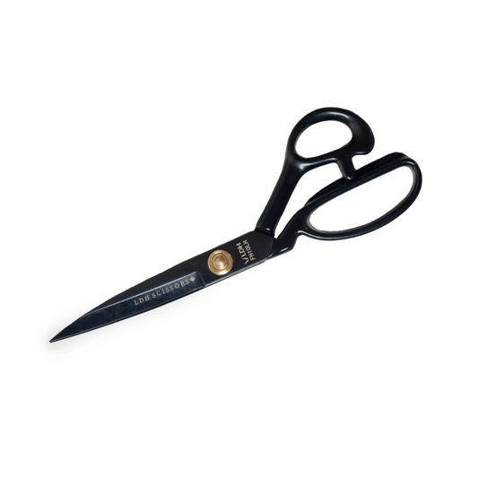LDH 10"  Midnight Edition Fabric Shears - Left Handed, Rubber Handle