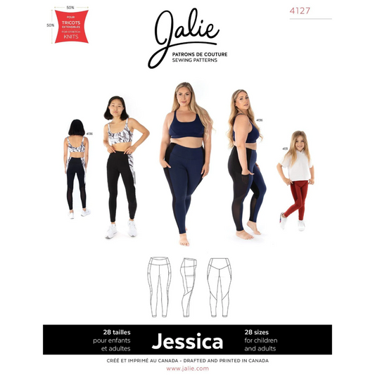 Jalie - 4127 - JESSICA Leggings with Side Pocket