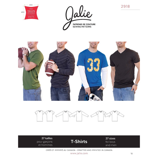 Jalie - 2918 - Boy's and Men's T-Shirt